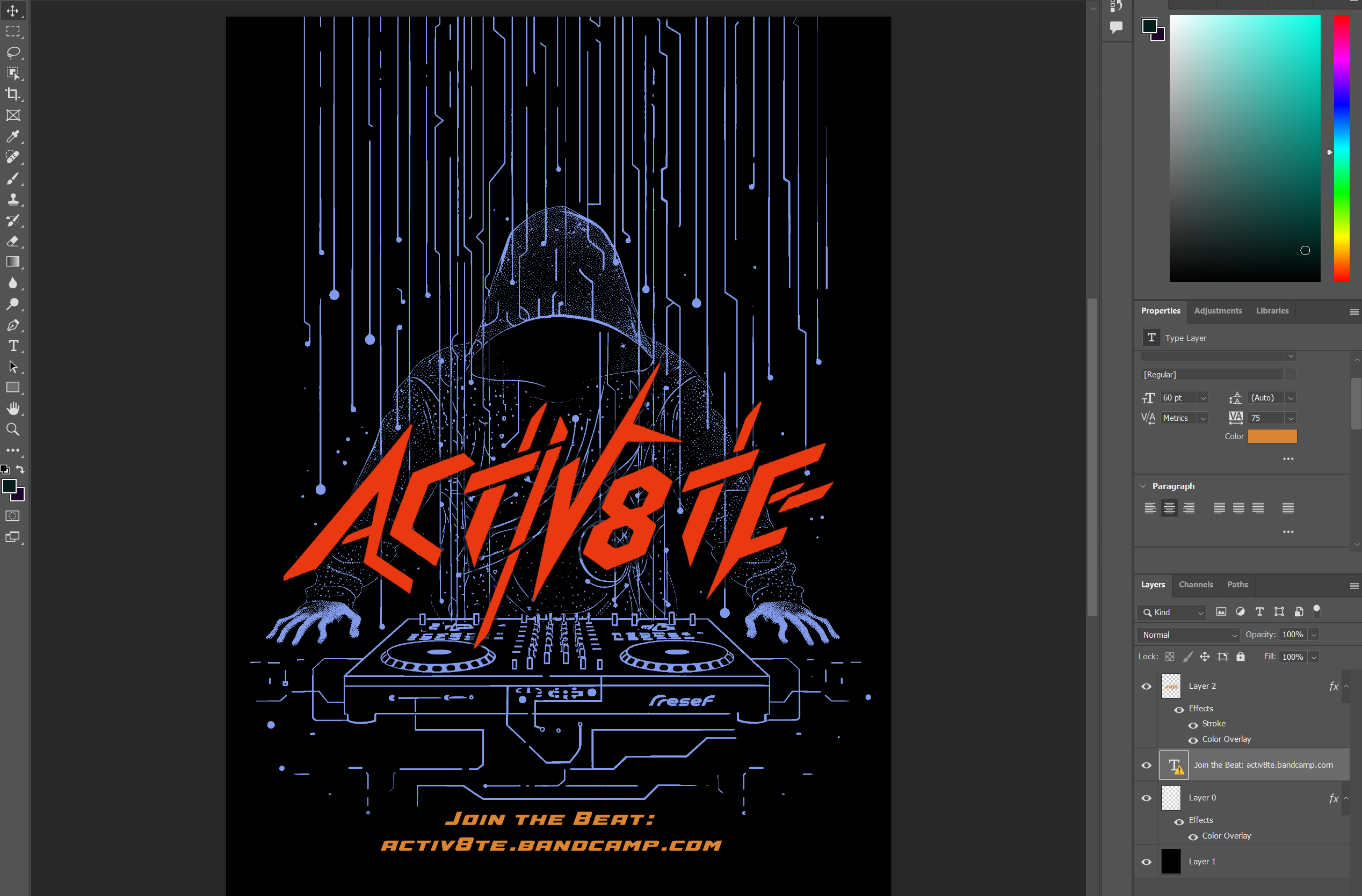 new Activ8te t-shirt design