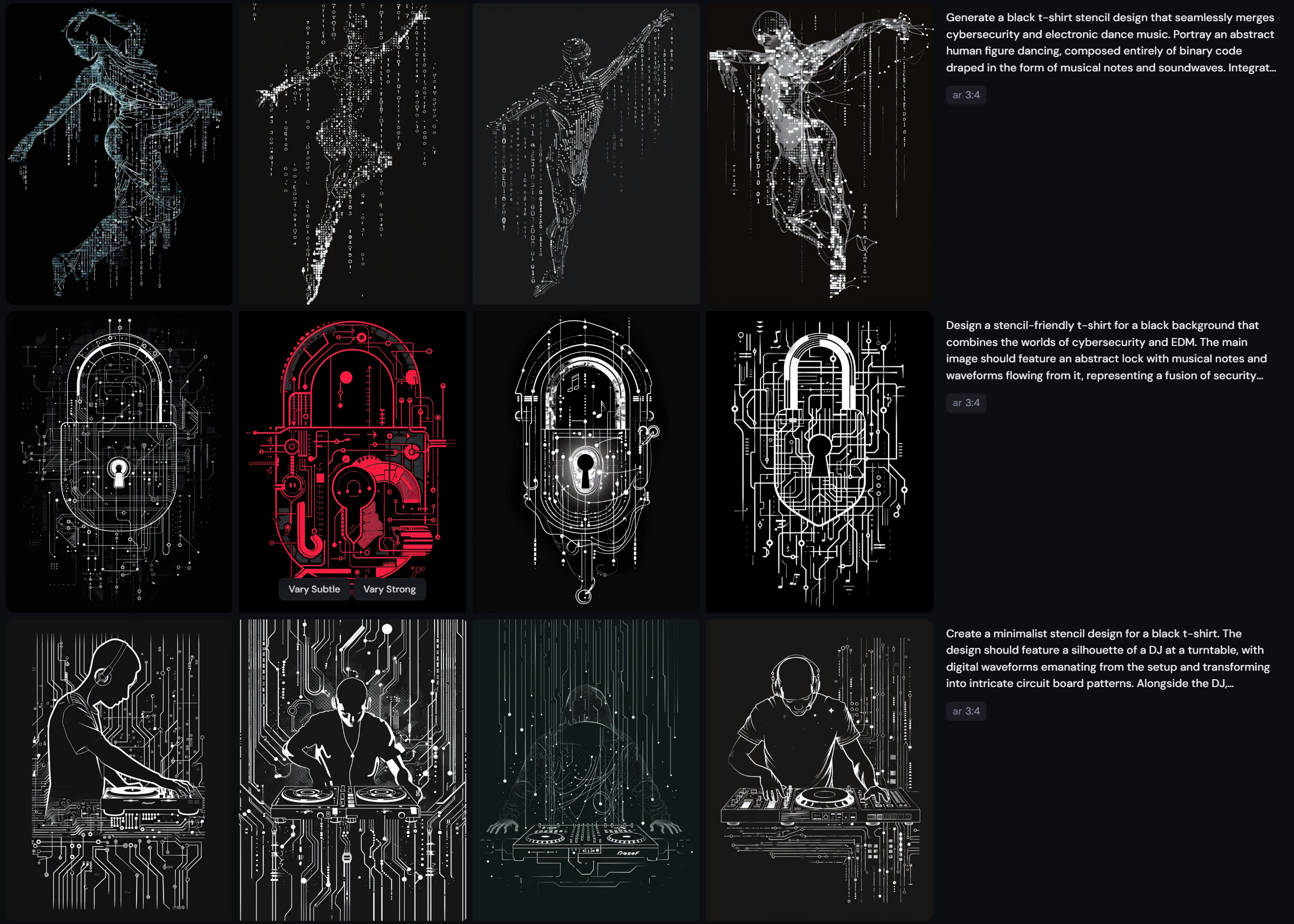 Outputs from MidJourney